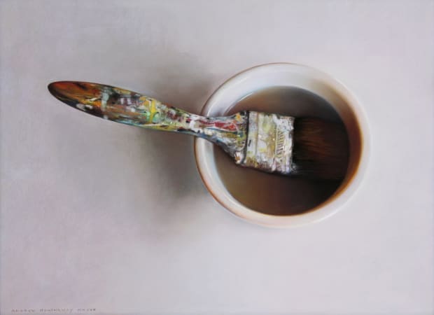 ANDREW HEMINGWAY, Still Life: Artist's Brush, 2017