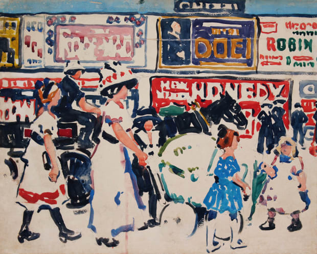 DAVID MILNE, Fifth Avenue, c. 1912