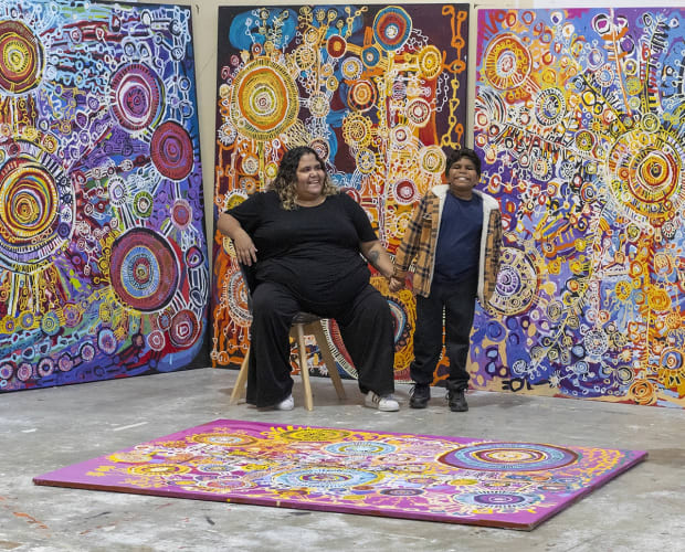 ‘These works are a love letter to everyone that stood with us last year. Thank you.' ‘Ngayuku Manta Ngayuku Wangka...