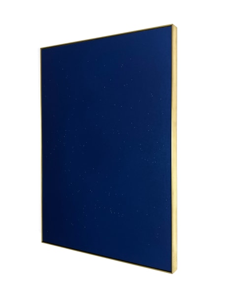 Tom Blake constellations (in a cloud, in a wall, in a chair), 2023 cyanotype, artist-made frame 41 x 31 cm