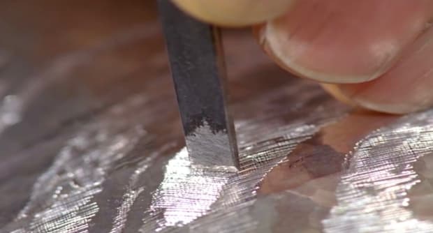 Nunomezōgan which literally translates to “textile imprint inlay,” is a technique in which ground metal is incised with a fine...