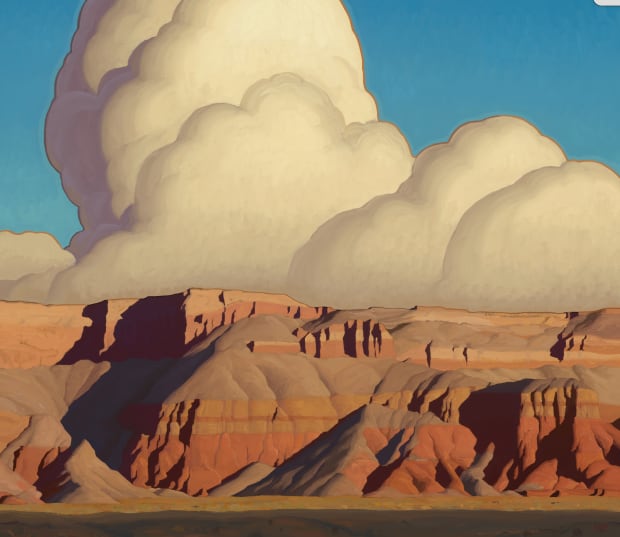 Logan Maxwell Hagege (b. 1980) is a California-based contemporary artist renowned for his striking portrayals of the American Southwest. Trained...