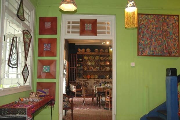 Singapore, Temenggong (2000 to 2004) Pacita's Studio in Singapore was idyllic, nestled away on the side of Mount Faber, surrounded...