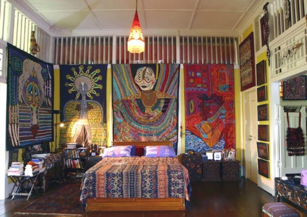 Singapore, Temenggong (2000 to 2004) Pacita's Studio in Singapore was idyllic, nestled away on the side of Mount Faber, surrounded...