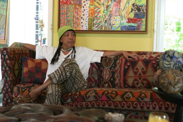 Singapore, Temenggong (2000 to 2004) Pacita's Studio in Singapore was idyllic, nestled away on the side of Mount Faber, surrounded...