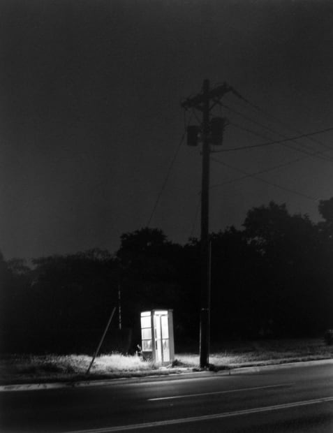 George Tice, Telephone Booth, 3 am, Rahway, New Jersey, 1971/Printed October 30, 1989