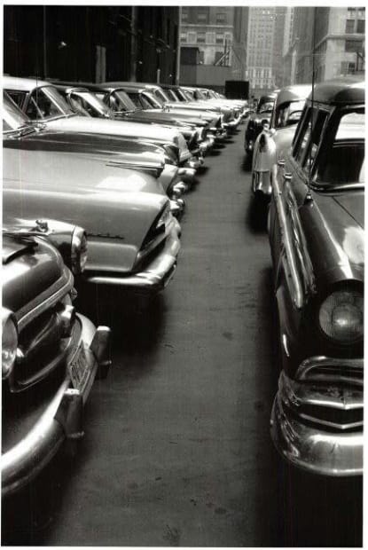 Louis Stettner, Manhattan Parking Lot, 1956