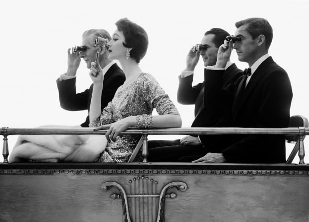 The Power of Photography DCLXXXII, Opera Box, with Dovima, Bob Taft, Tom Charles & Victor Cutrer, 1961