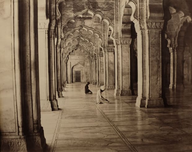 THE POWER OF PHOTOGRAPHY CDXLI, Interior of the Motee Masjid in Agra, c. 1865