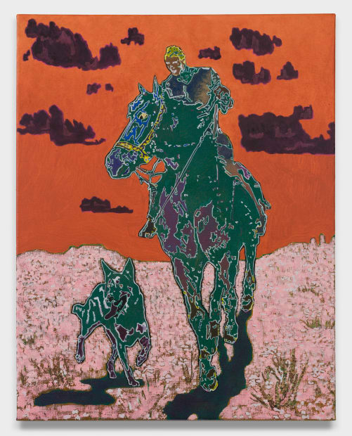 I do a lot of printmaking techniques that make their way into paintings. Printmaking offers a lot of aid to...