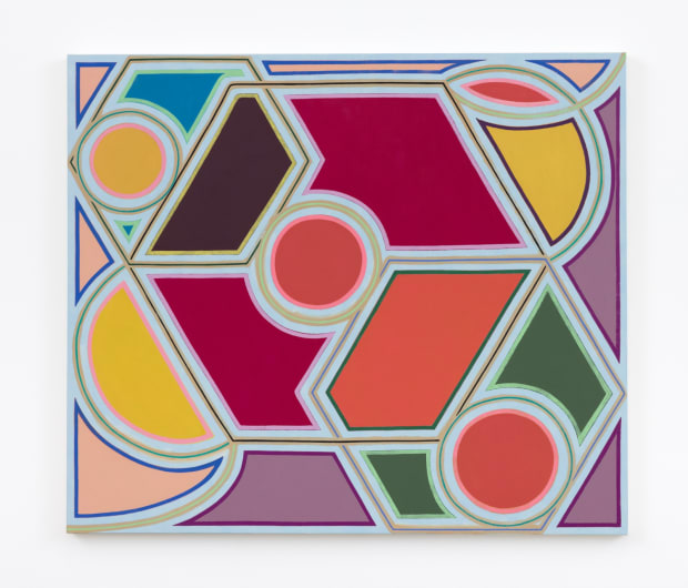 Holly Coulis 'Six Sides, Citrus,' 2021 Oil on linen 36 x 42 in 91.4 x 106.7 cm