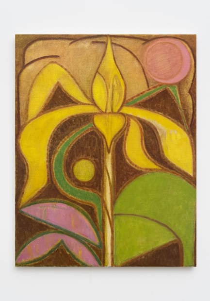 Laurie Nye 'Yellow Iris,' 2020 Oil on linen 20 x 16 in 50.8 x 40.6 cm
