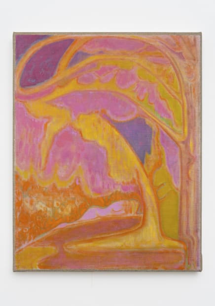 Laurie Nye 'Pink Landscape,' 2020 Oil on linen 20 x 16 in 50.8 x 40.6 cm