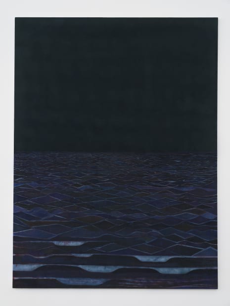 Sky Glabush 'Black Sea,' 2020 Oil and sand on canvas 96 x 72 in 243.8 x 182.9 cm