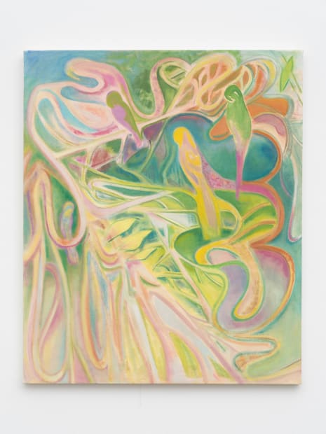 Laurie Nye 'Venusian Birds,' 2020 Oil on linen 36 x 30 in 91.4 x 76.2 cm