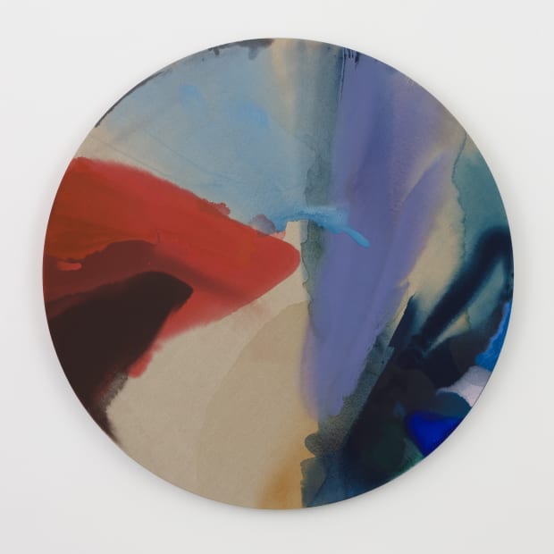 Pamela Jorden 'Untitled,' (2020) Acrylic and oil on linen diameter 60 in diameter 152.4 cm