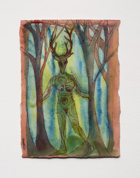 'Sometimes, particularly when working with water based paint such as gouache or watercolour, I am unclear about what will emerge....