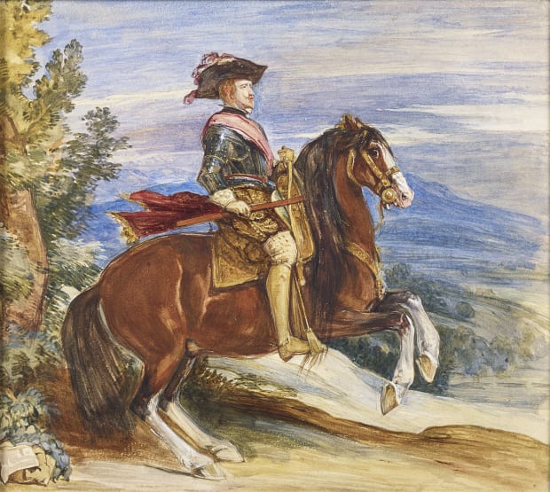 Reuben and Isabella takes inspiration from Diego de Velasquez's Equestrian Portrait of Philip IV which is part of a collection...