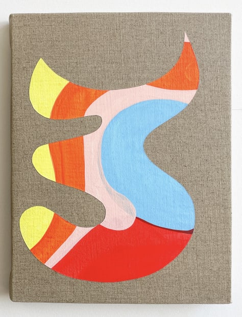 Artwork Image: Carlos Rosales-Silva, Diablito, 2021,Flashe on linen, 12 x 9 x 2.5 in 30.5 x 22.9 x 6.3 cm