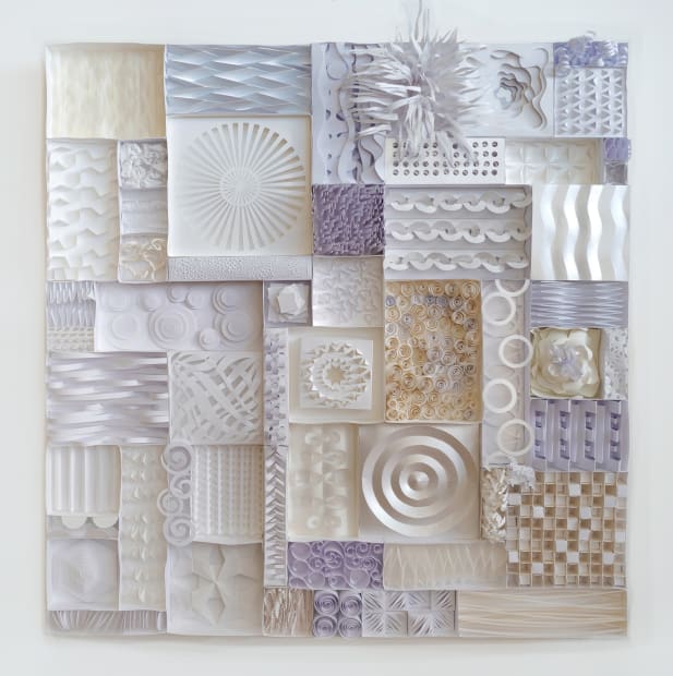 White and Shadow #2 is a collaboration between Aiko Lanier Cuneo and Lilli Lanier, two generations of the Asawa-Lanier family....