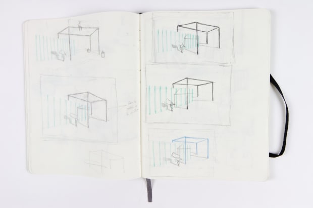 MS: What I usually call absence is the disappearance of context. My drawings are often composed of disparate elements taken...