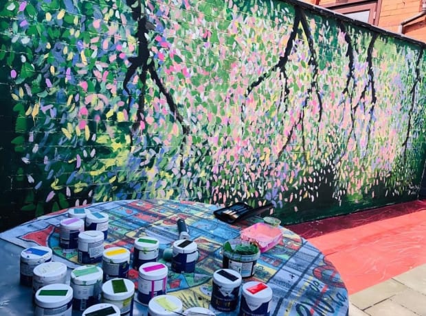 Garden Wall Mural Commission, 02.07.21 Art Thought #32