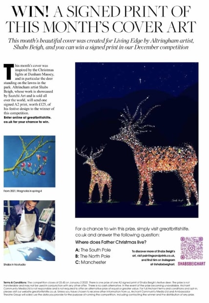 Designing the front cover for Living Magazine , 08.12.21 Art Thought #34