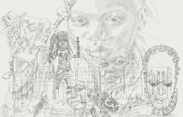 “My art is, and always will be about my Nigerian heritage. So Neo Custodians for me means keeping safe something...