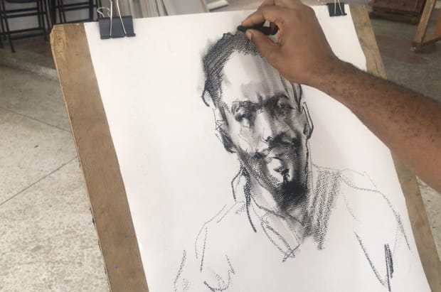 My ideation process starts from the mind. I like to have sheets of paper around me or a sketchpad. Whatever...