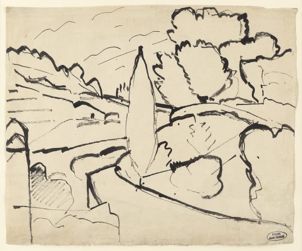 André Derain, Paysage près de Martigue, c.1908
