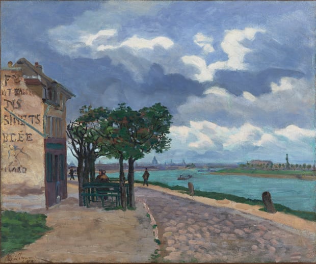 Armand Guillaumin, Guinguette au bord de la Seine, 1873