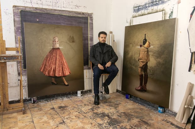 Through his compositions, visual artist Khaldoun Hijazin exposes dense webs of allusion. His works on canvas negotiate systems of power...