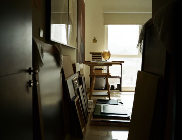 Lines of Extraction. In the Studio with Hazem Harb On archaeology, displacement, and the architectures of historical narration