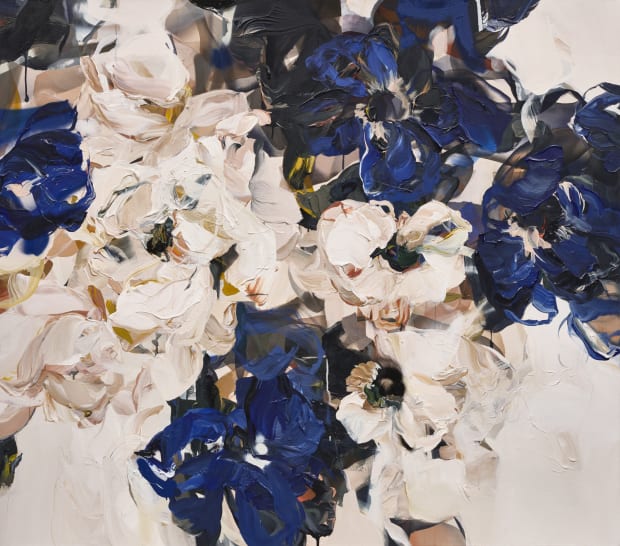 Over the past several years, Burgers has developed a cyclical practice that moves between painting and collage. She begins by...