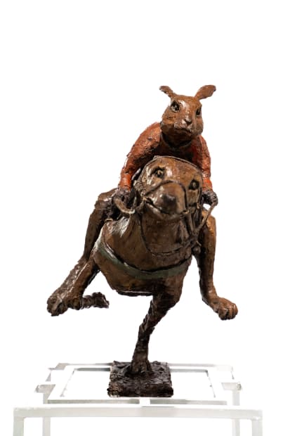 In my work I deconstruct that which bothers me and then make a critical comment, using fairy-tales, wordplay, nursery rhymes,...