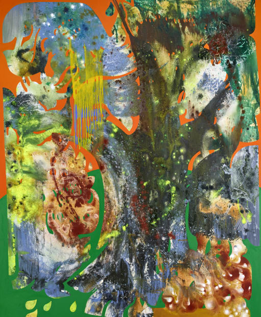 In her studio, she pours herself into her art, using the act of painting as a grounding process. Her large-scale...