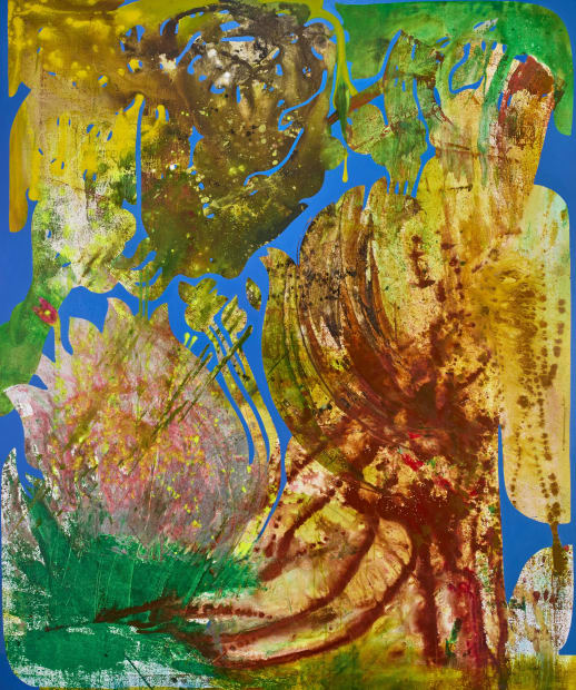 Through swaths of bright blue suggesting vast bodies of water and desert brown terrains, Sora blends her artistic process with...