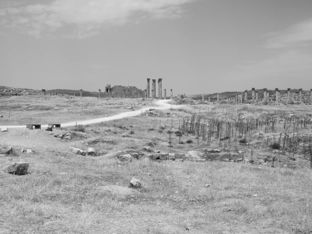 This is Farah’s first exhibition featuring black and white images. “Black and white images automatically historicize,” she says. The glossy...