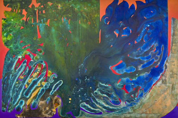 The paintings in the exhibition form a cycle of their own. Plumes, the first piece created in this series, represents...