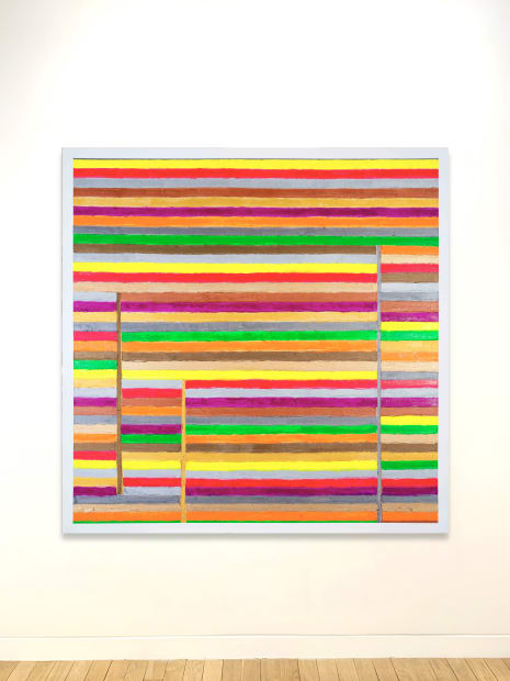 'Hard-edge is just as important as gestural in my body of work, as on a personal level, they complement each...