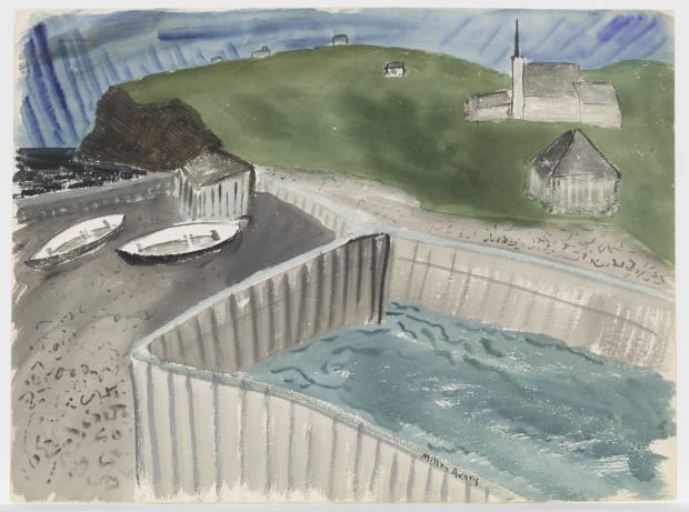 Safe Harbor, 1938, Watercolor on paper