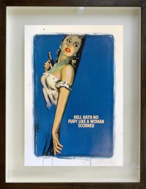 The Connor Brothers Hell Hath No Fury Like a Woman Scorned, 2021 Hand embellished framed pigment print with silkscreen. 23 1/8 x 18 1/8 in 58.5 x 46 cm Limited Edition