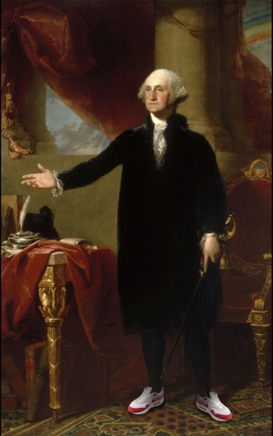 Art By PoPsee George Washington Believes, 2022 Framed Limited Edition Framed Size 64 x 41 in Framed Size 162.6 x 104.1 cm Limited Edition Of 5