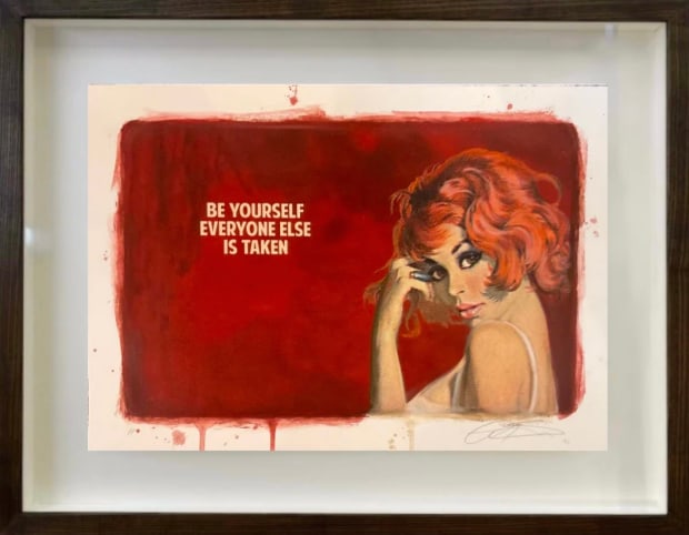 The Connor Brothers Be Yourself Everyone Else Is Taken, 2021 Signed Hand Embellished Limited Edition Framed Size: 23” x 17” Framed Size: 58.5 x 43cm Edition 5 of 20