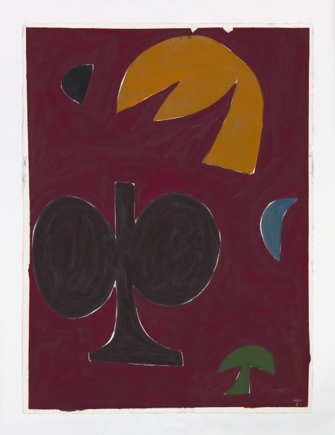 Tuukka Tammisaari, Plant motif on red, 2018