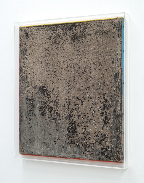 Untitled (Black with Spray H-235), 2021-2024