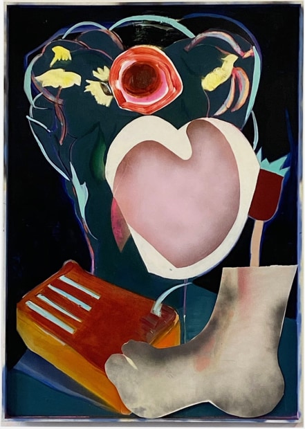 Aurelie Gravas, Black Painting 2 (Still Life with Kalimba), 2018-21
