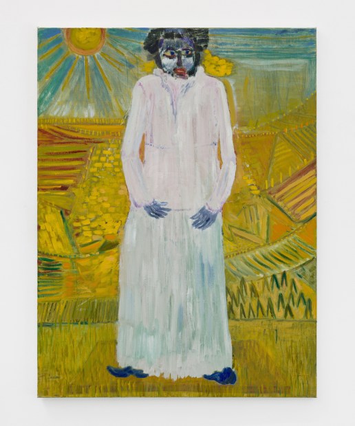 Boy in White Dress in Summer Landscape, 2023