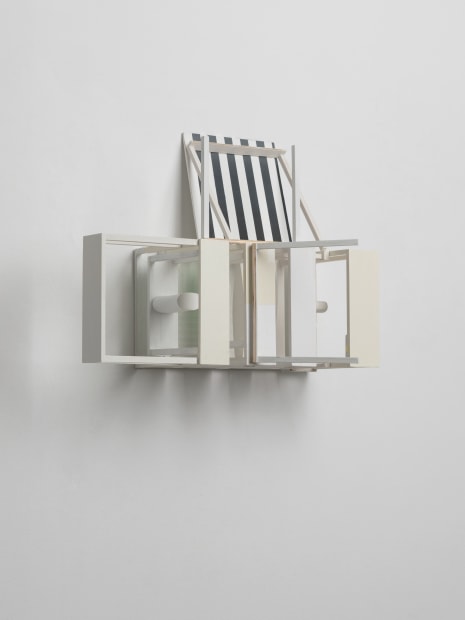 Nahum Tevet, Time after Time #24 (with a stripes painting), 2020