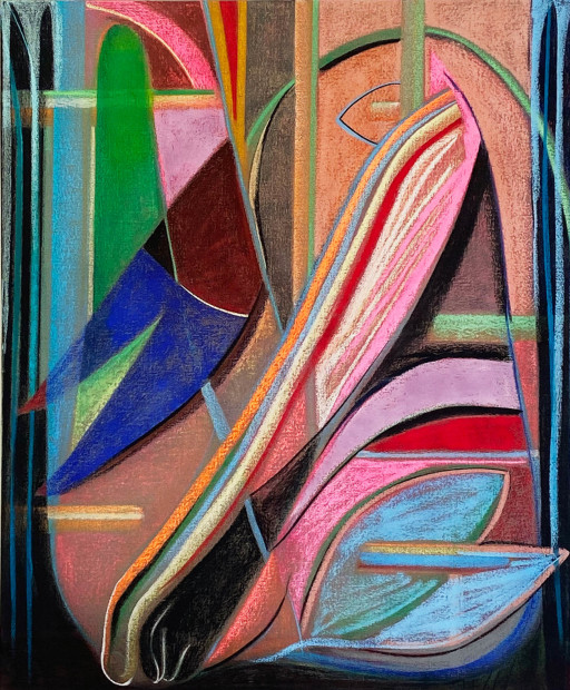 Aurélie Gravas, Big Composition 2 (Black Foot), 2021